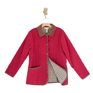 Orvis women Quilted Barn Jacket M British Countryside Equestrian Farm Chore Coat